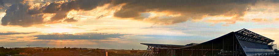 Hochaufloesende Panoramafotos von der Baustelle der Neuen Messe Stuttgart
